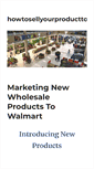 Mobile Screenshot of howtosellyourproducttowalmart.com